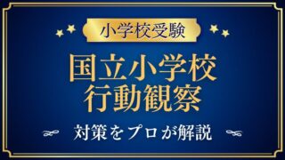 【国立小学校】受験するなら知っておきたい行動観察