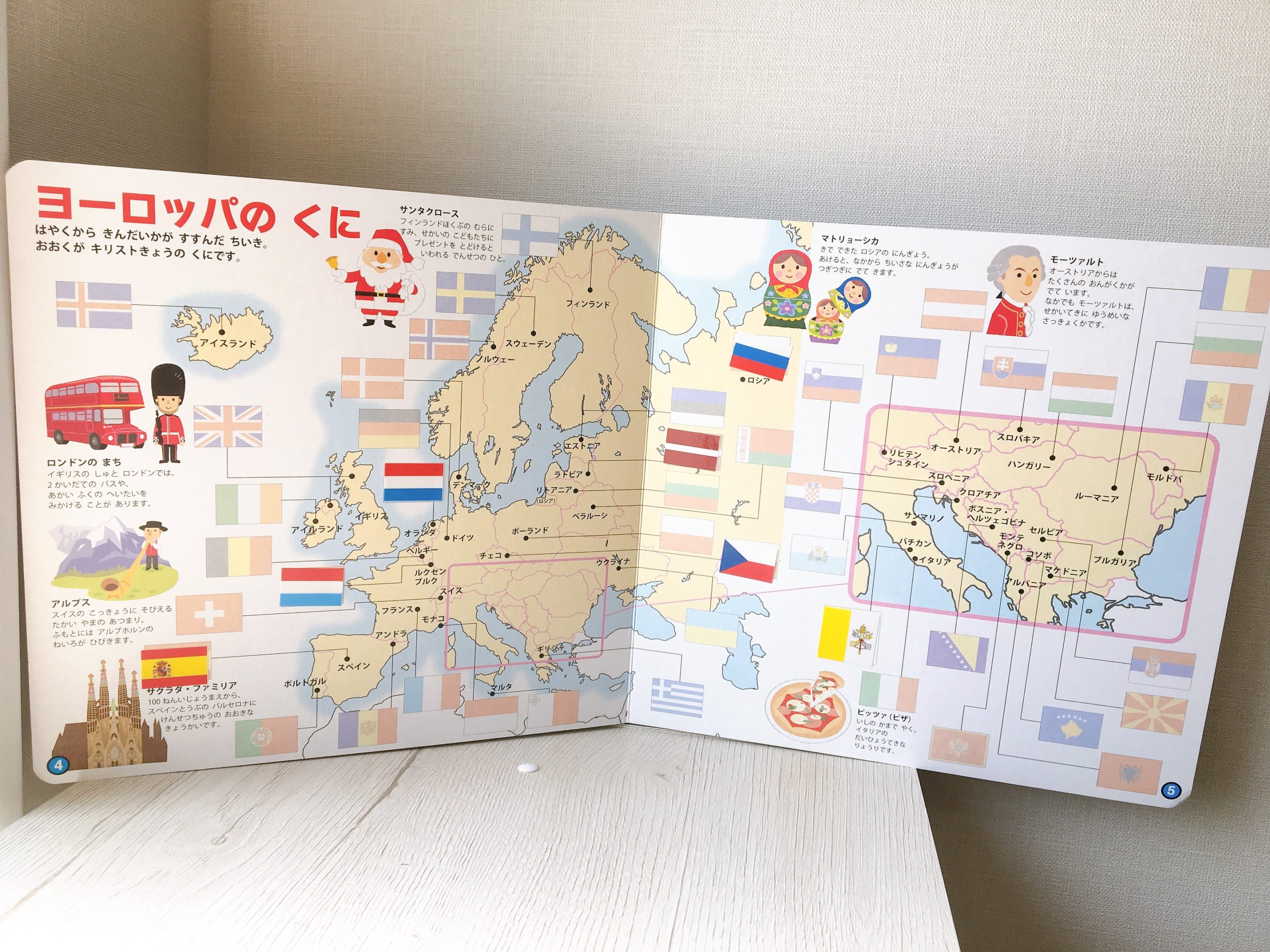 National-flag-sticker-picture-book